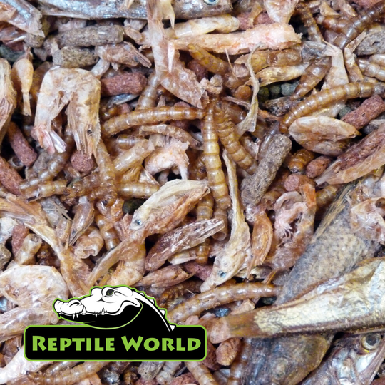 Reptile World Turtle & Terrapin Treat Mix 100g - Insect & Crustacean Food Mix