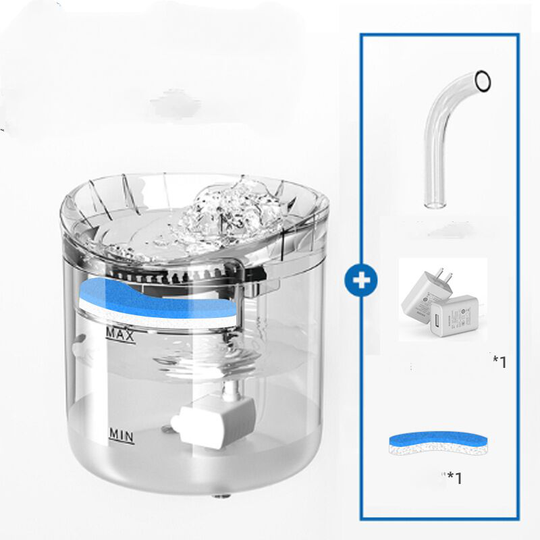 Thsinde - Automatic Cat Water Fountain 1.8L Water Fountains for Cats Puppy Pets with 2 Intelligent Water Modes -Smart Sensing-Including plug-EU