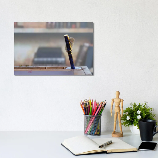 The Library Mouse by Dean Mason - Photograph Print on Canvas
