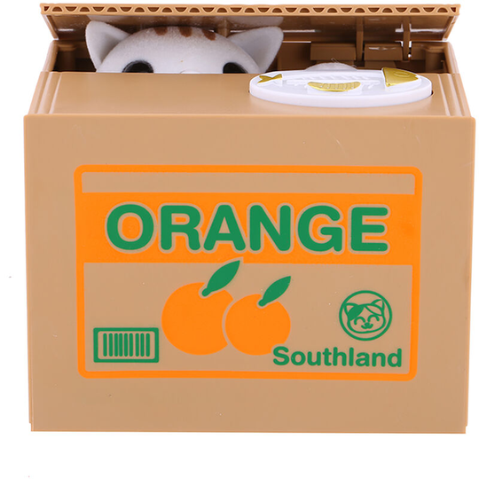 Cat Money Box Coin Bank Automatic Stealing Coins Cents Bank Saving Box