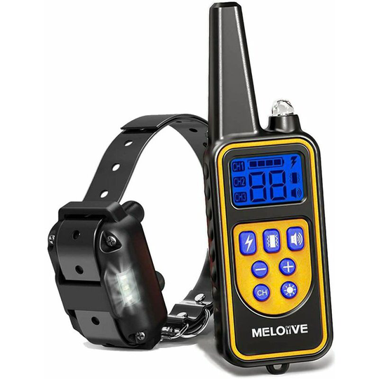 Echoo - Rechargeable and IP67 Waterproof Dog Training Collar with 800m Distance with 99 Levels of Vibration, Electric Shock, Sound Mode.