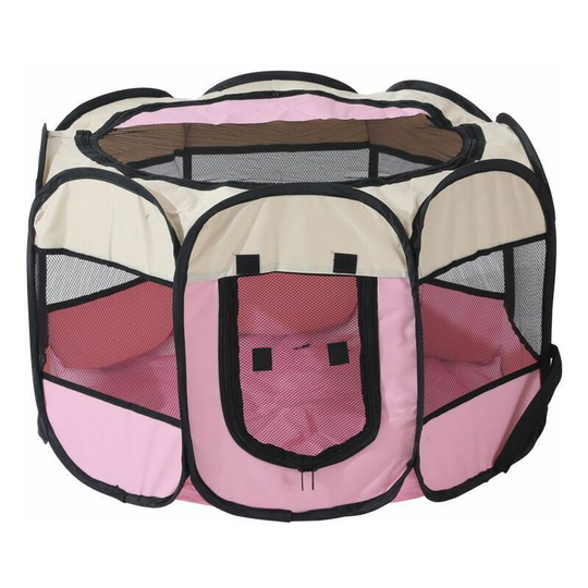 Pet Fence, Pet Tent, Foldable Cat Delivery Room Kennel Cat Litter (Pink) xl - Muff