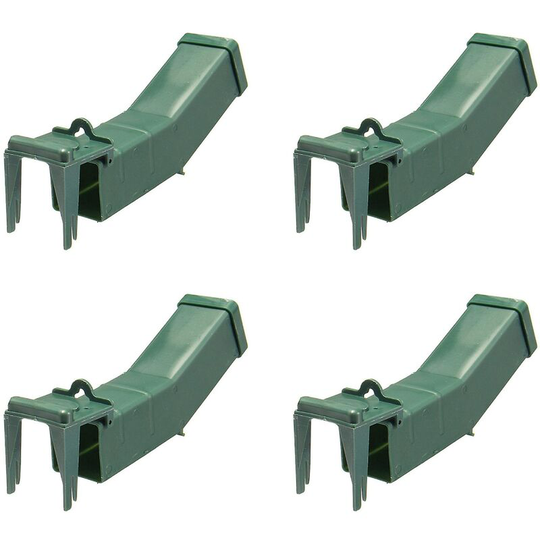 4pcs Mouse Trap Bait Box Animal Control Tool Home Garden Mouse Trap Cage Home Garden Mouse Trap Tool
