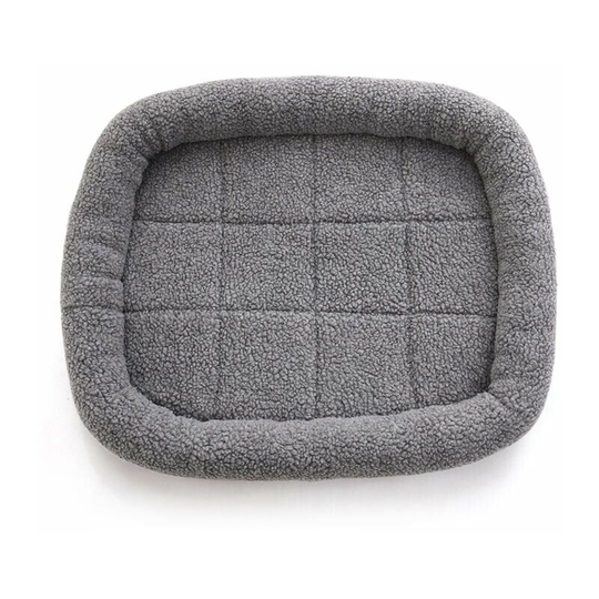 Bearsu - Fleece Pet Waterproof Bed Winter Warm Dog Bed Cat Bed Mat Lounger Sofa Cushion Kennel Pet Products, Grey, s