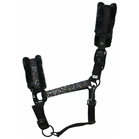 Hy Dazzle Head Collar (Pony) (Black Sparkle) - Black Sparkle
