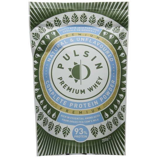 Pulsin' Unflavoured Whey Protein Powder 250g (Isolate)| 93% Protein | Gluten Free | Natural | Grass Fed