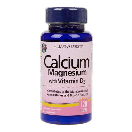 Holland & Barrett Calcium and Magnesium with Vitamin D3 Tablets 120's