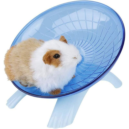 Zerodis Small Animal Exercise Wheels Cute Hamsters Running Jogging Hamster Exercise Toy (Blue)