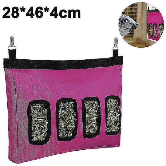 Good quality rabbit hay feed bag, guinea pig hay feed storage, red rabbit feed
