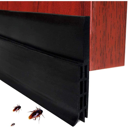 Betterlifegb - Adhesive Door Bottom 100cm x5cm Soft Silicone Thermal Sound Insulator Sealing Strip Noise Dust Stop Air Cold Anti Mouse Ant Cockroach