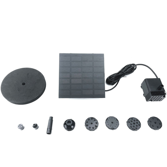 Solar Water Pump Birdbath Square Small Pond Garden Decoration Water-height 70cm DC30S-0710F