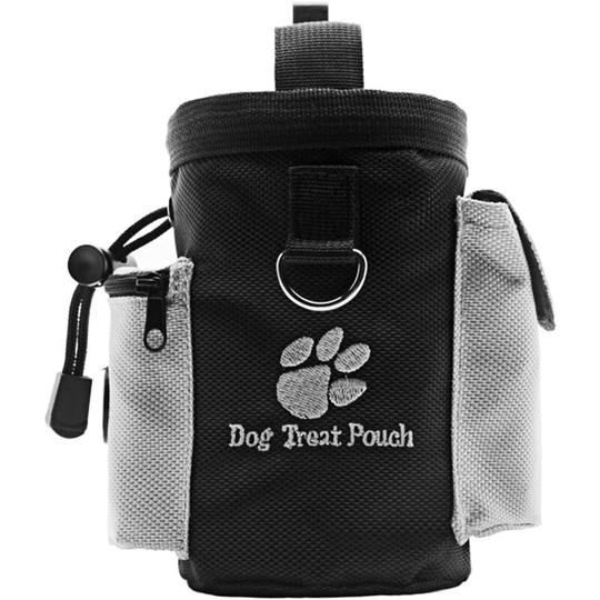 Dog Treats Bag, Portable Dog Training Bag pet Training Bag with Adjustable Belt and Shit Bag Compartment and Dressing Accessories