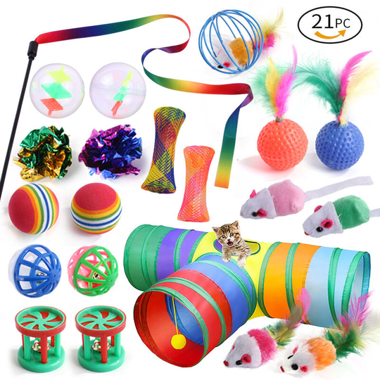 Cat Toys, Cat Toys Variety Pack, Toys for Cats Kitty 21 pieces