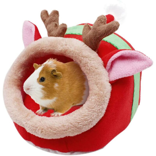 LangRay Chinchilla Hedgehog Guinea Pig Bed Accessories Cage Toys Bearded Dragon House Hamster Supplies Habitat Ferret Rat #5-S