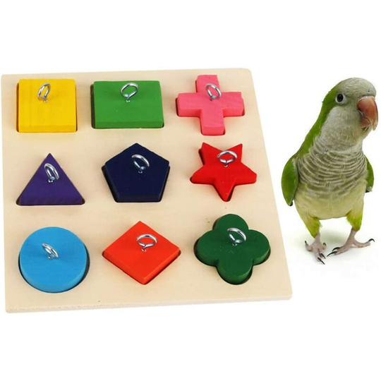 Sun Flowergb - Bird Puzzle Toy Parrot Educational Toys Bird Forage Wooden Toys Block Toy for Hamster Gerbil Budgies Budgie Parakeet Cockatiel