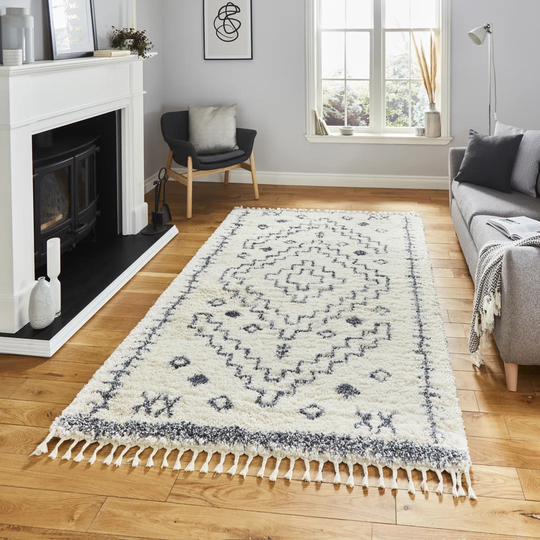 Nemisco Handwoven Ivory/Grey Rug