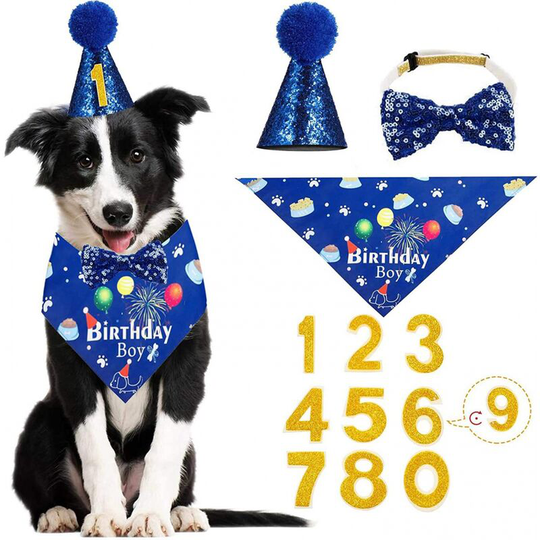 Dog Bandana Triangle Scarves Soft Triangle Bib for Dogs 3PCS