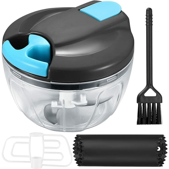 Joorrt - 520 ml Onion Cutter Manual, Onion Chopper, Garlic Vegetable Cutter, Multi-Chopper Onion Chopper for Vegetables, Fruit, Onions, Nuts, Garlic