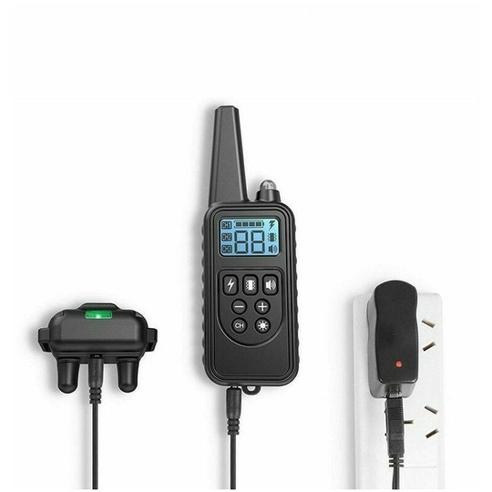 Thsinde - Dog Training Collar, Electric Collar with Remote Control 800 Meters with Vibration Mode, Electric Shock, Sound IPX7 Fully Waterproof (black)