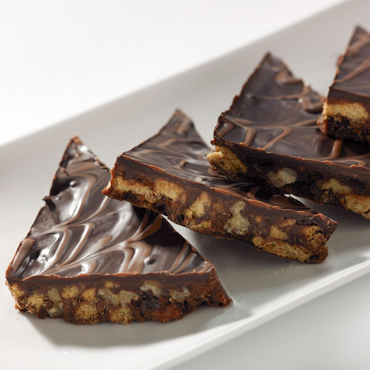 Handmade Cake Frozen Chocolate, Fruit & Nut Cut Traybake - 1x12ptn