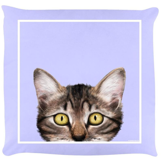 Inquisitive Creatures - Kitten Cushion (One Size) (Lilac) - Lilac