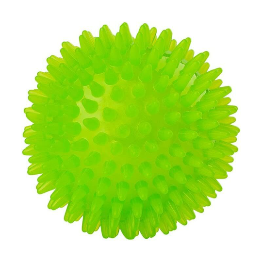 Squeaker Ball Dog Toy Colors will vary tpr Bouncy Floating Teeth Cleaning (Medium, Green)