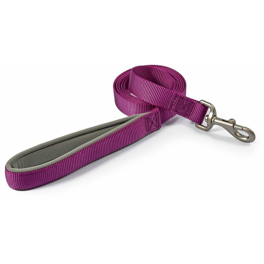 Viva Padded Lead Purple - 1 m x 25 Mm Purple - Ancol