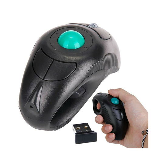 USB Wireless PC Laptop Finger HandHeld Trackball Mouse