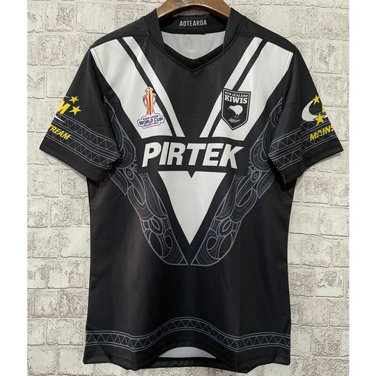 Ilovemilan - New Zealand Jersey Sports Training Top, Black, 3XL