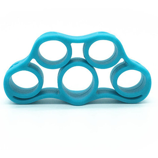 Blue Lake Silicone Finger Training Puller Mouse Hand Finger Exercise Trainer Small Five Finger Fitness Puller-Finger Stretching Exerciser Finger Grip
