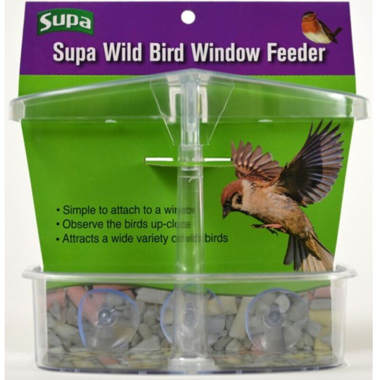Window Wild Bird Feeder (One Size) (Transparent) - Transparent - Supa