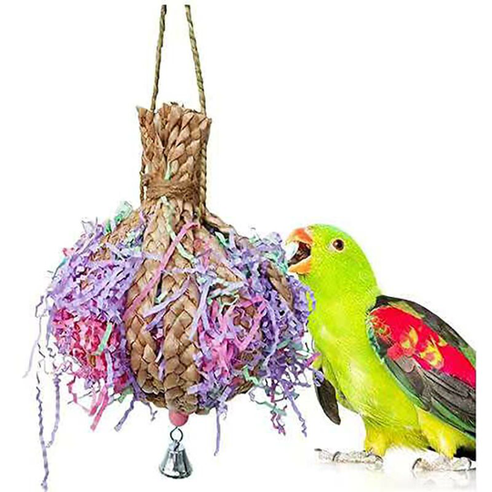 Bird Chewing Toy Bird Shredding Toy for Parrot Cage Foraging Shredder Toys Bird Training Toy