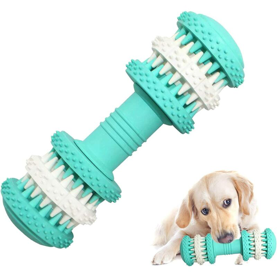 Dksfjkl - Dog Toy Ball Indestructible Dog Toy Ball Dog Chew Toy Ball Rubber Toy Ball Cleans Teeth Suitable for Small Medium Dogs (Green, Small)