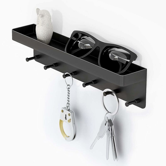 Key Holder Black,key Holder,key Organizer Wall Mounted Organizer - Aespa