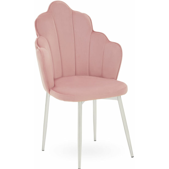 Premier Housewares Tian Pink Velvet Chair