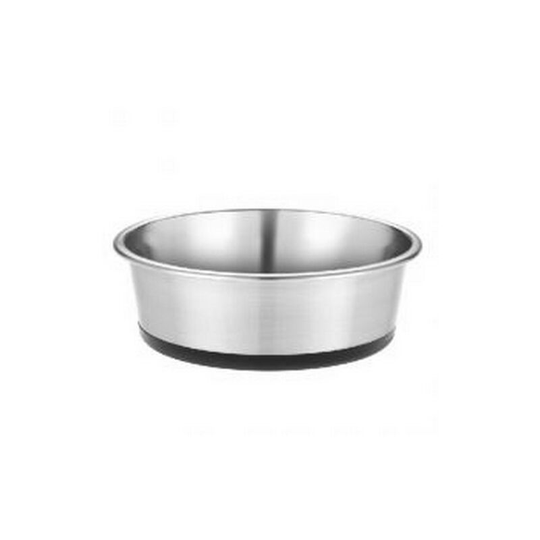 Premium Stainless Steel Non Slip Dish (23cm) (Silver) - Silver - Caldex