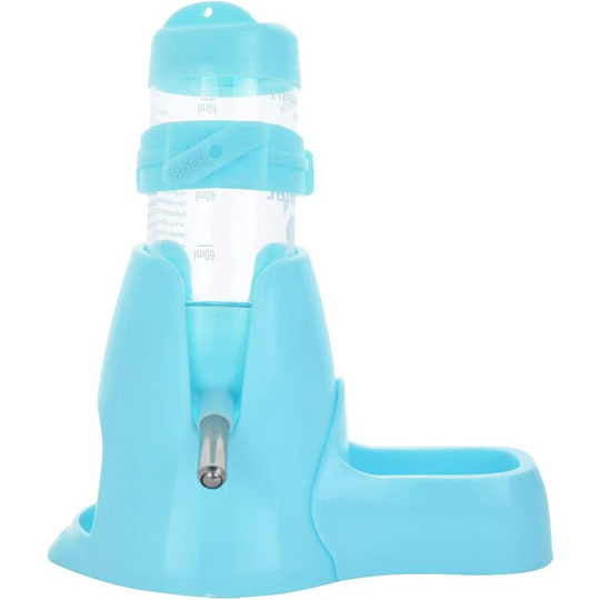 Hamster Water Bottle,Little Pet Automatic Drinking Bottle with Food Container Base Hut Hanging Water
