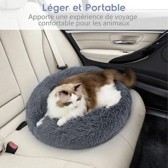Cat Bed, Round Fluffy Dog Cat Pillow Extra Soft and Comfortable Washable Cat Bed Anti Stress Dog Bed Sleeping Bed Ideal for Kitten Puppy Small