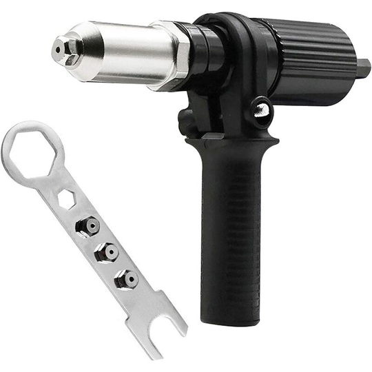 Electric Rivet Gun Adapter Block Head Connector Professional Tools Nut Drill Joint Riveting Riveter Rivet Inserter Attachment for Cordless