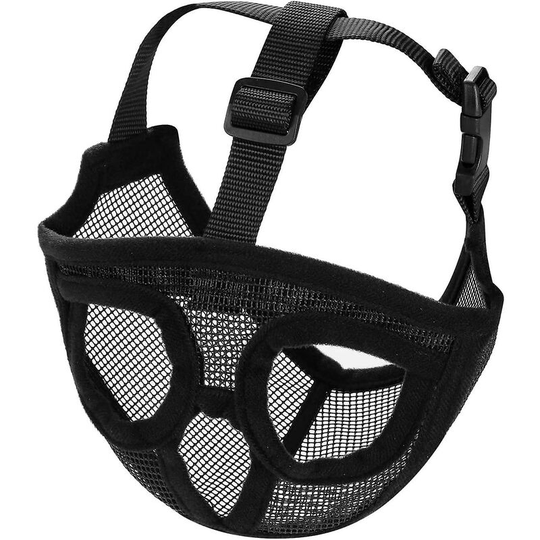 Benobby Kids - Mesh Dog Muzzle Short Snout Dog Muzzle Dog Muzzle Adjustable Breathable Mesh Muzzle Bulldog Muzzle For Biting Chewing Barking Dog