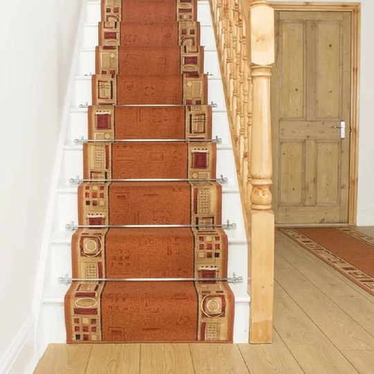 Almendarez Looped Terracotta Stair Runner