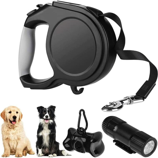 Benobby Kids - 8m Retractable Dog Leash, Retractable Dog Leash, Heavy Duty Retractable Dog Leash, Retractable Dog Leash With led Light, For All Size