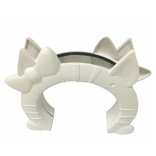 Cat flap Perle rare free swinging door cat flap - Cat flap - 24 x 27 cm white