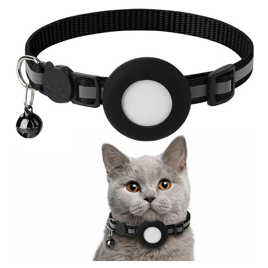 Cat Collar Reflective Cat Collar for Small Pets Cats Puppies Kittens (Style a Black, 1 Piece)