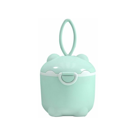 Perle Rare - Portable Large Capacity Milk Powder Box, Milk Powder Dispenser, Baby Storage Box, Milk Powder Container, with Leveler and Spoon (Green)