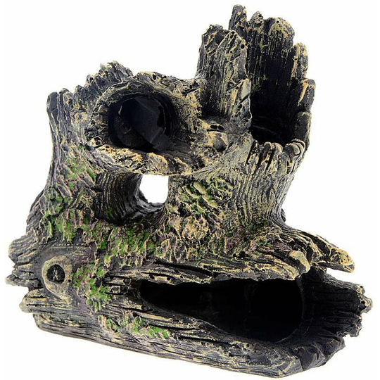Aquarium Tree Trunk Decoration, Resin Cave Aquarium Decoration, Aqua Ornaments Great for Small Shrimp Fish