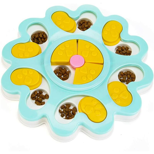 Dog Puzzle Feeder Toy, Slow Feeder Dog Toy, Puzzle Feeder Dog Toy, Dogs Puzzle IQ Training Toy, Slip Puzzle Bowl Feeder Feeder with Non-slip SOEKAVIA