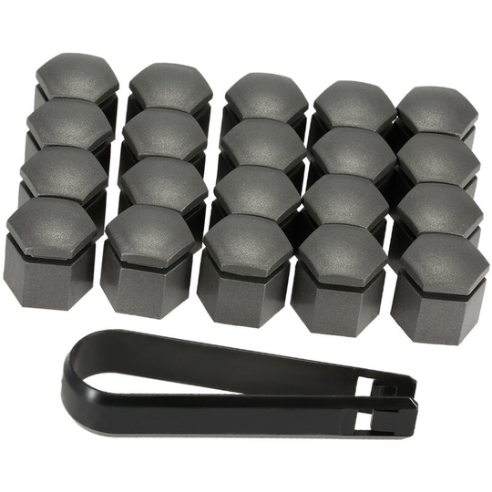 20Pcs 19MM Grey Car Wheel Nut Cover Bolt Cap Fit for Vauxhall Opel