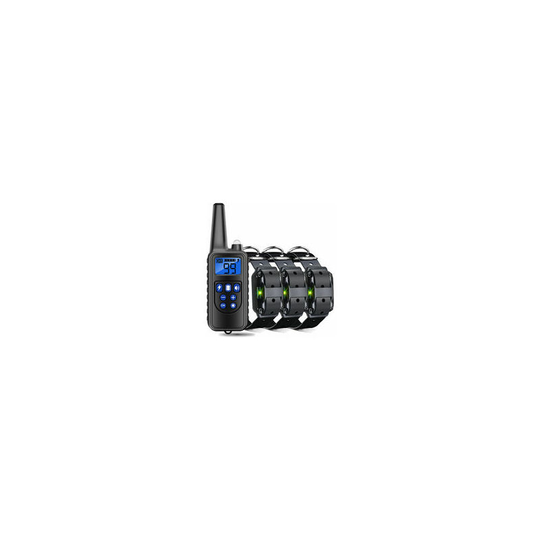 Joorrt - Meloive Rechargeable Dog Training Collar IP67 Waterproof 800m Distance with Sound Black b