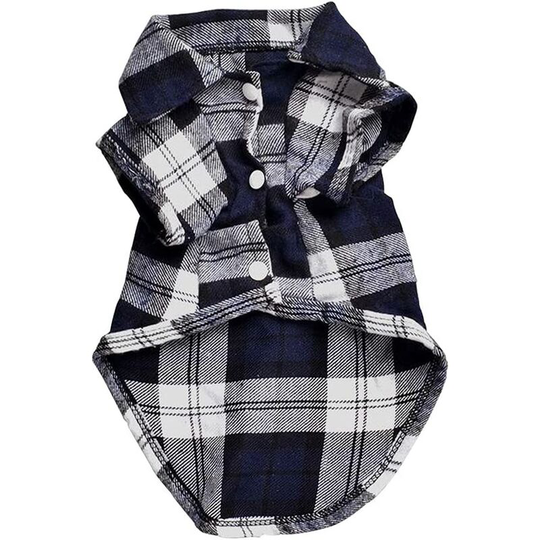 Pet Dog Plaid Shirt Summer Soft Comfortable Clothes Soft Puppies Vest Tee for Small or Medium Dogs Blue Cat Clothes